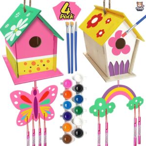 Build and Paint Birdhouses Wooden Arts Kits